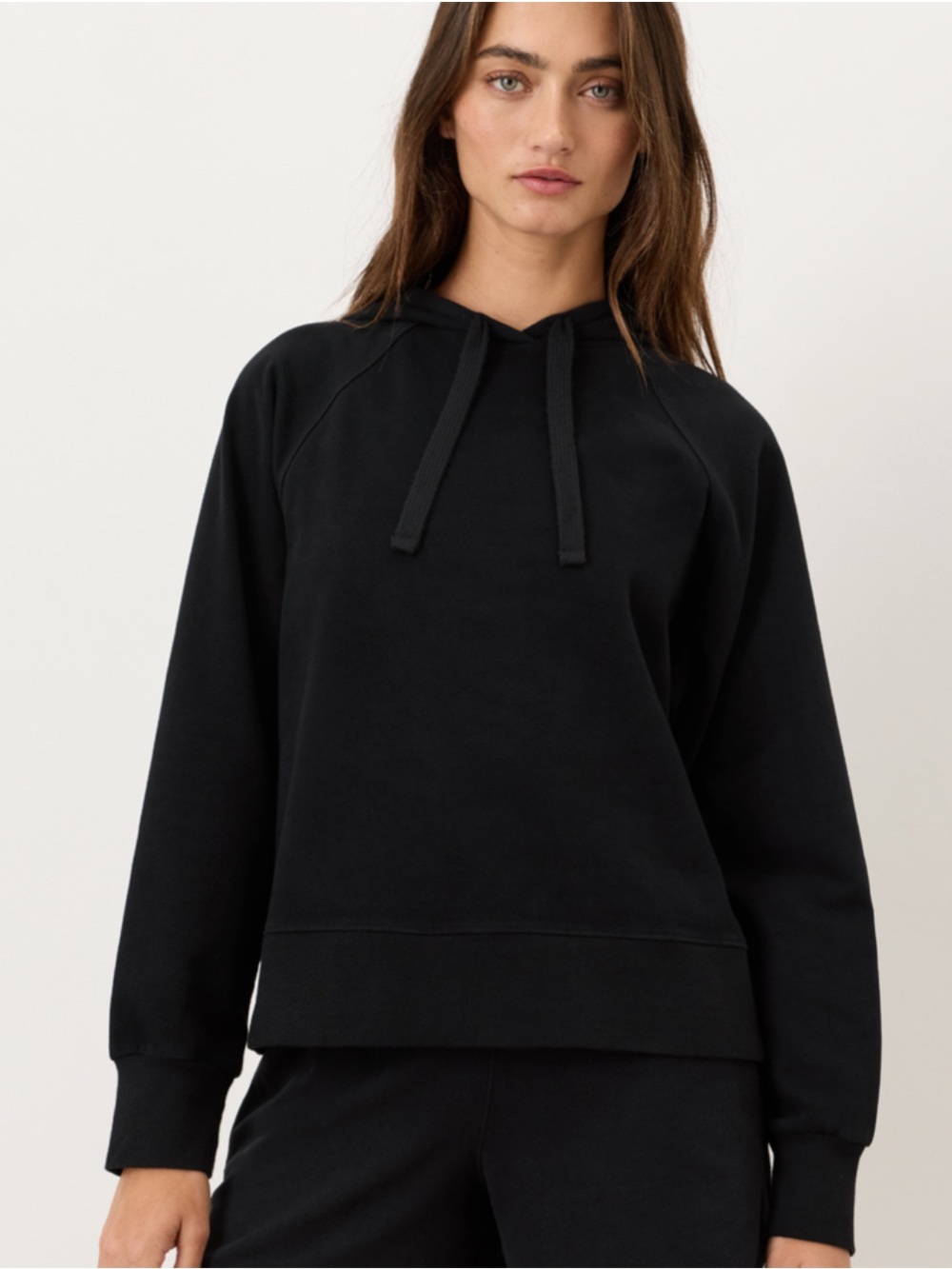 New Pact organic Cloudknit hoodie black large